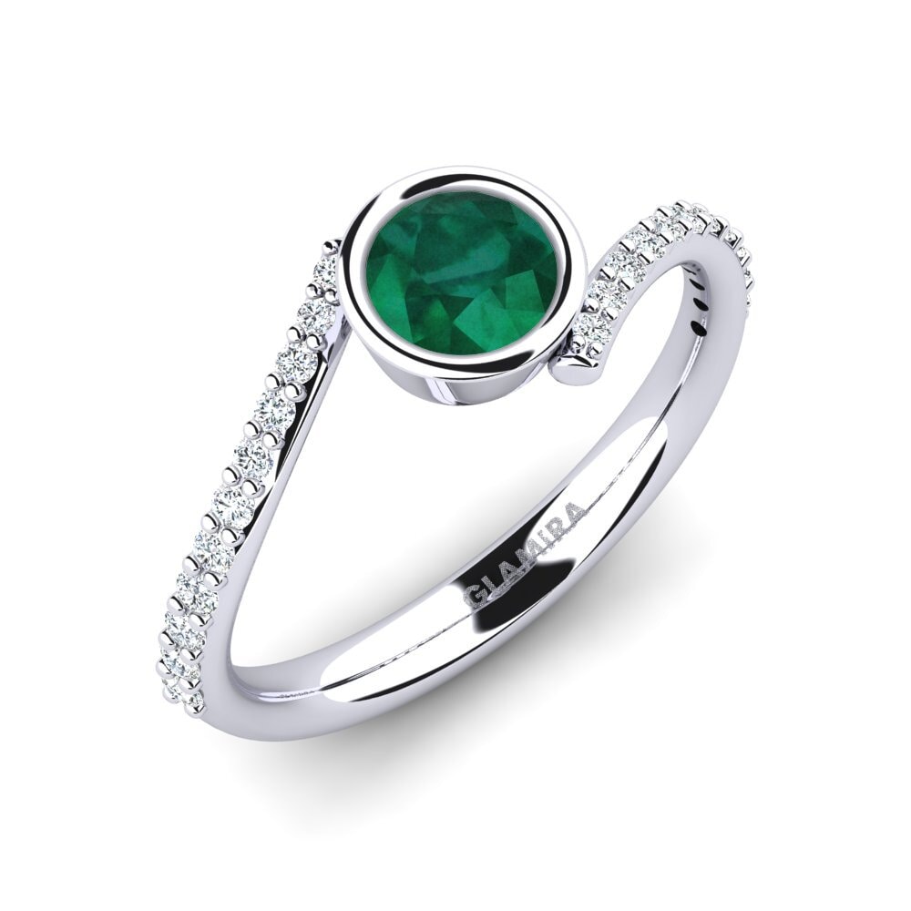 Emerald Engagement Ring Greco