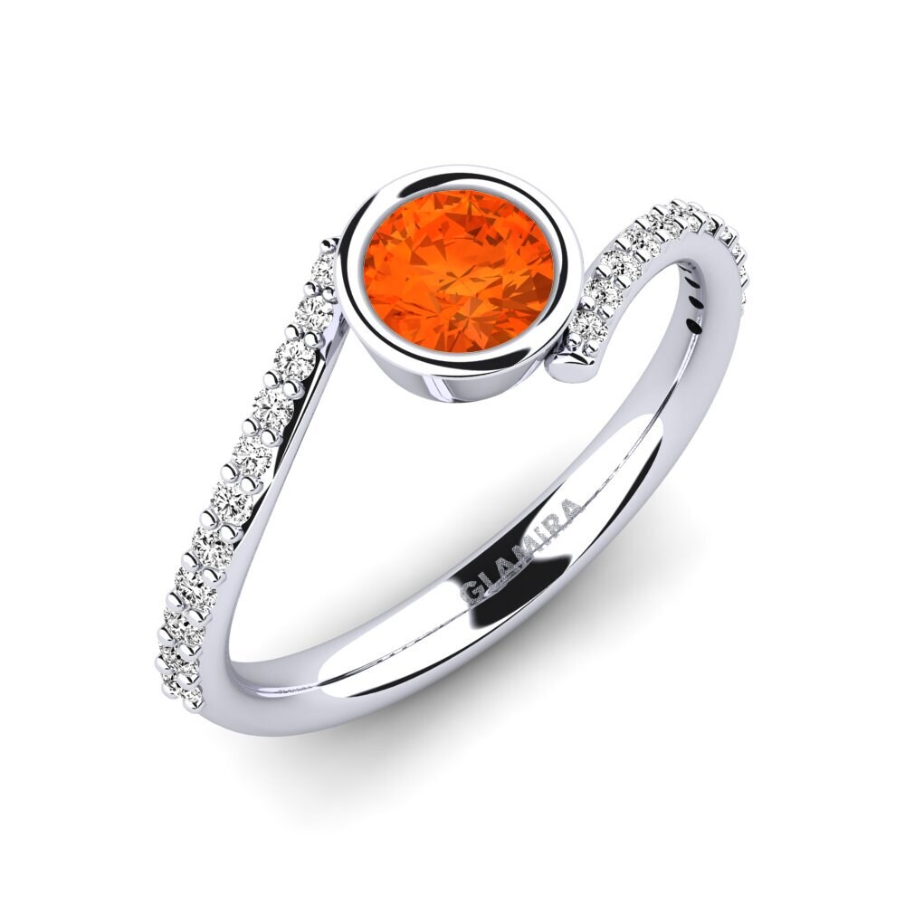 Fire-Opal Engagement Ring Greco
