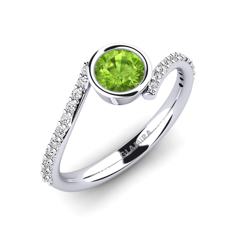 Peridot Engagement Ring Greco