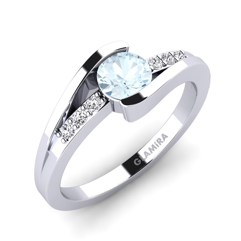 Aquamarine Engagement Ring Gredel