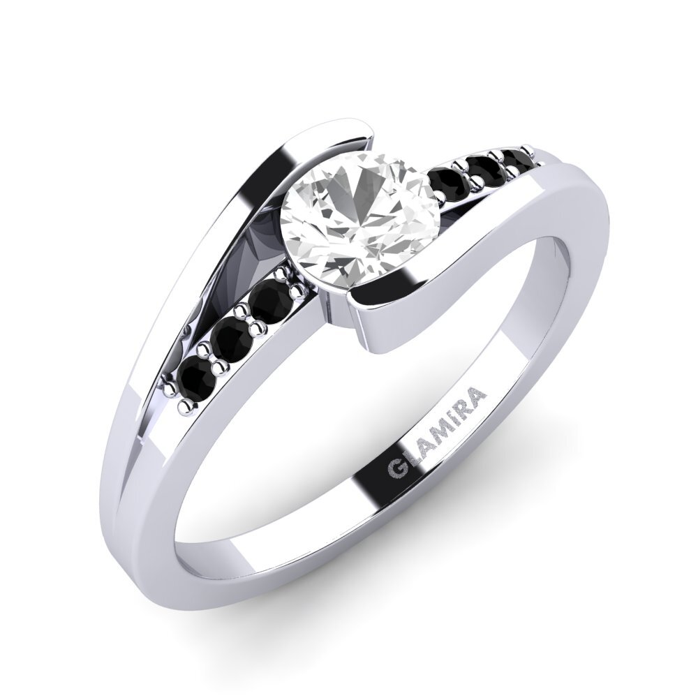 Zafiro blanco Anillo de compromiso Gredel