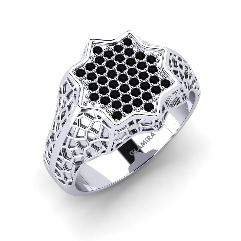 Diamante Negro Anel masculino Greely