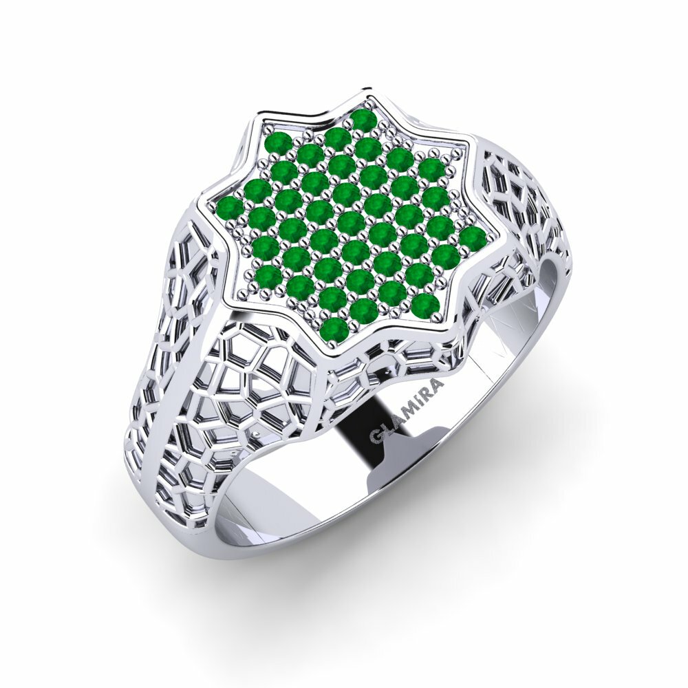 Emerald Men's Ring Greely