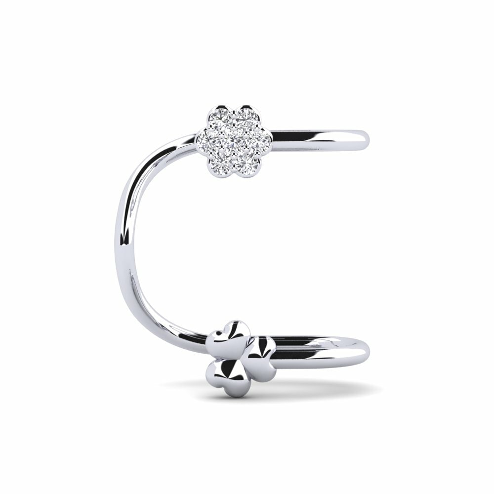 White Silver Women's Earring Greenes