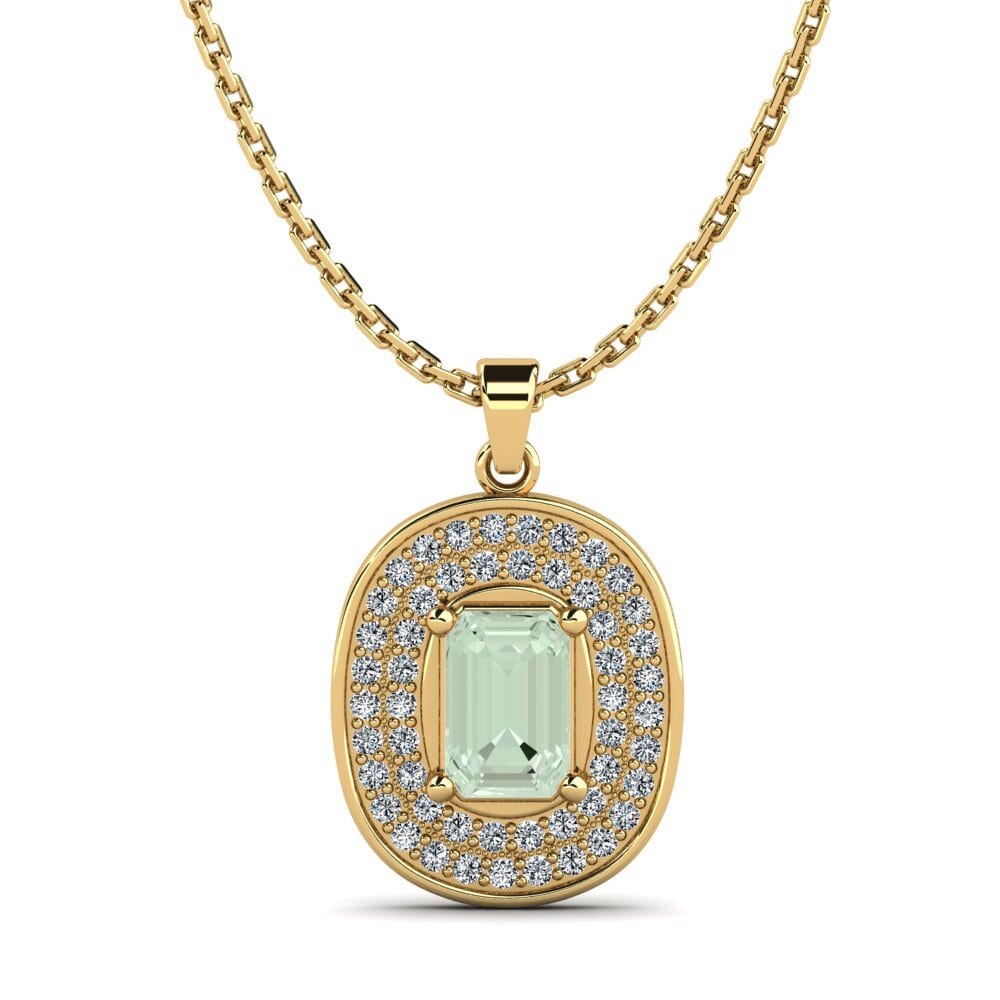 Green Amethyst Women's Pendant Greeni