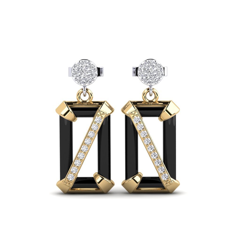 18ct Yellow & White Gold Lab Grown Diamond Women's Earring Gregory