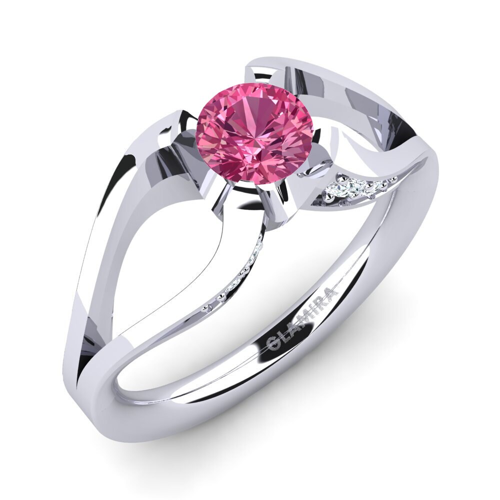 Pink Tourmaline Engagement Ring Gremory
