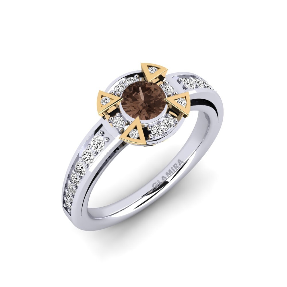 Quarzo Fumé Anello di fidanzamento Grendel