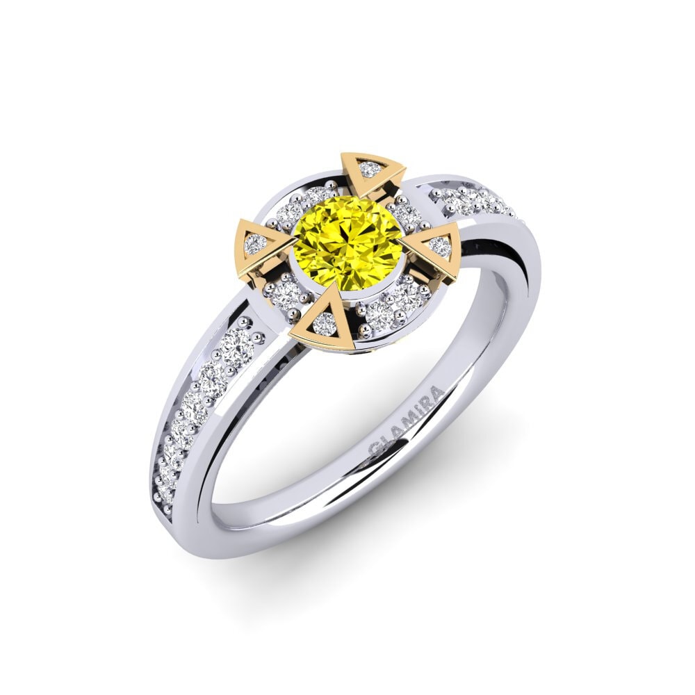 Yellow Diamond Engagement Ring Grendel