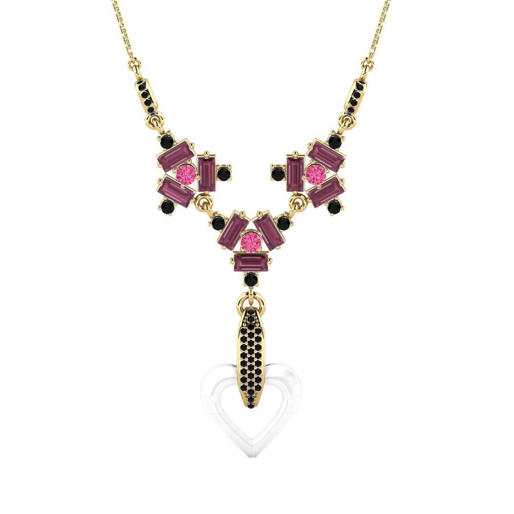 Pink Tourmaline Women's Necklace Gresa