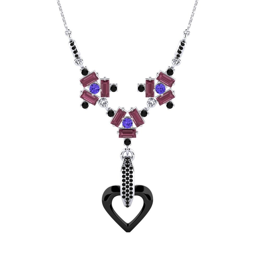 950 Platinum Tanzanite Women's Necklace Gresa