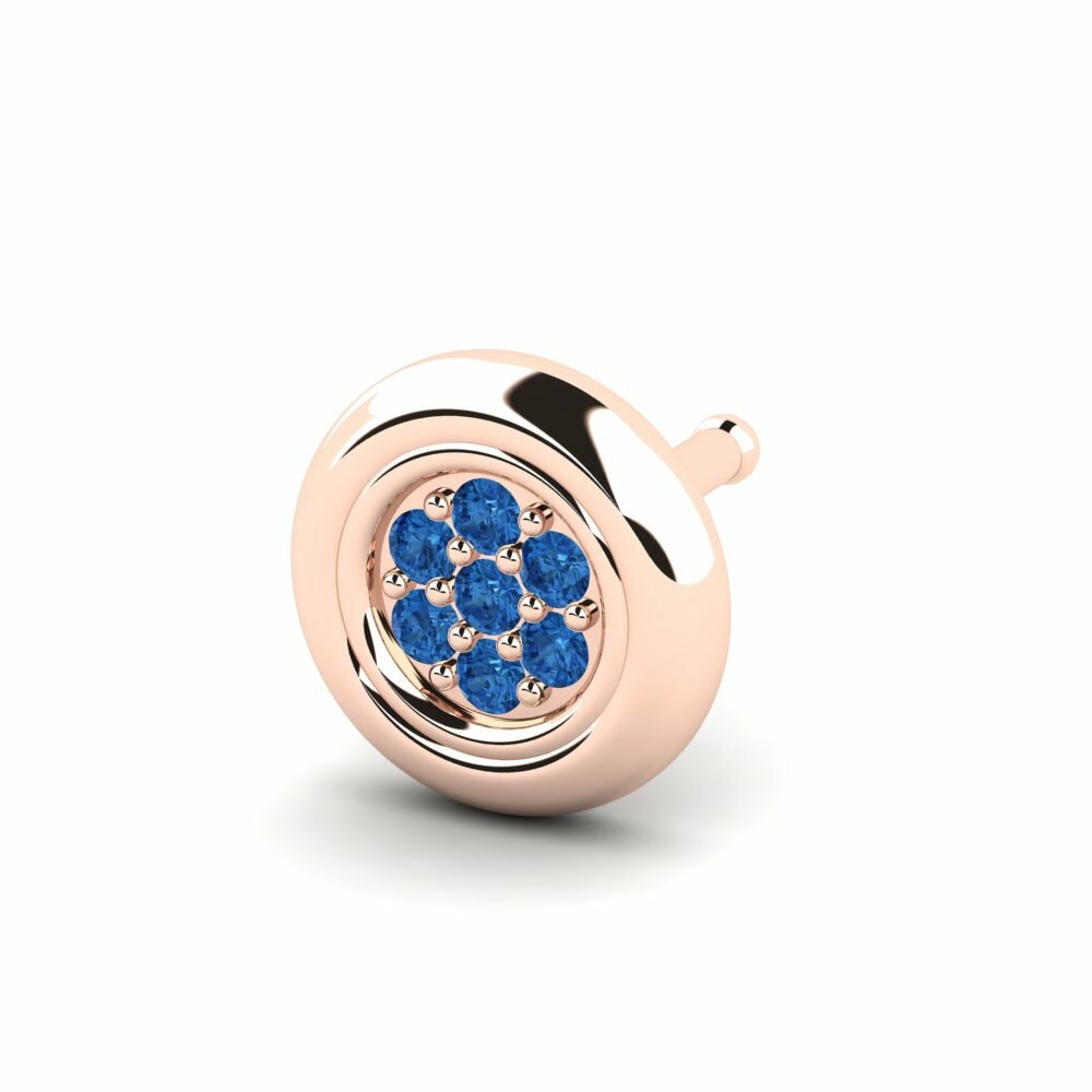 Donker Blauwe Zirkoon Neus Pin Greyas