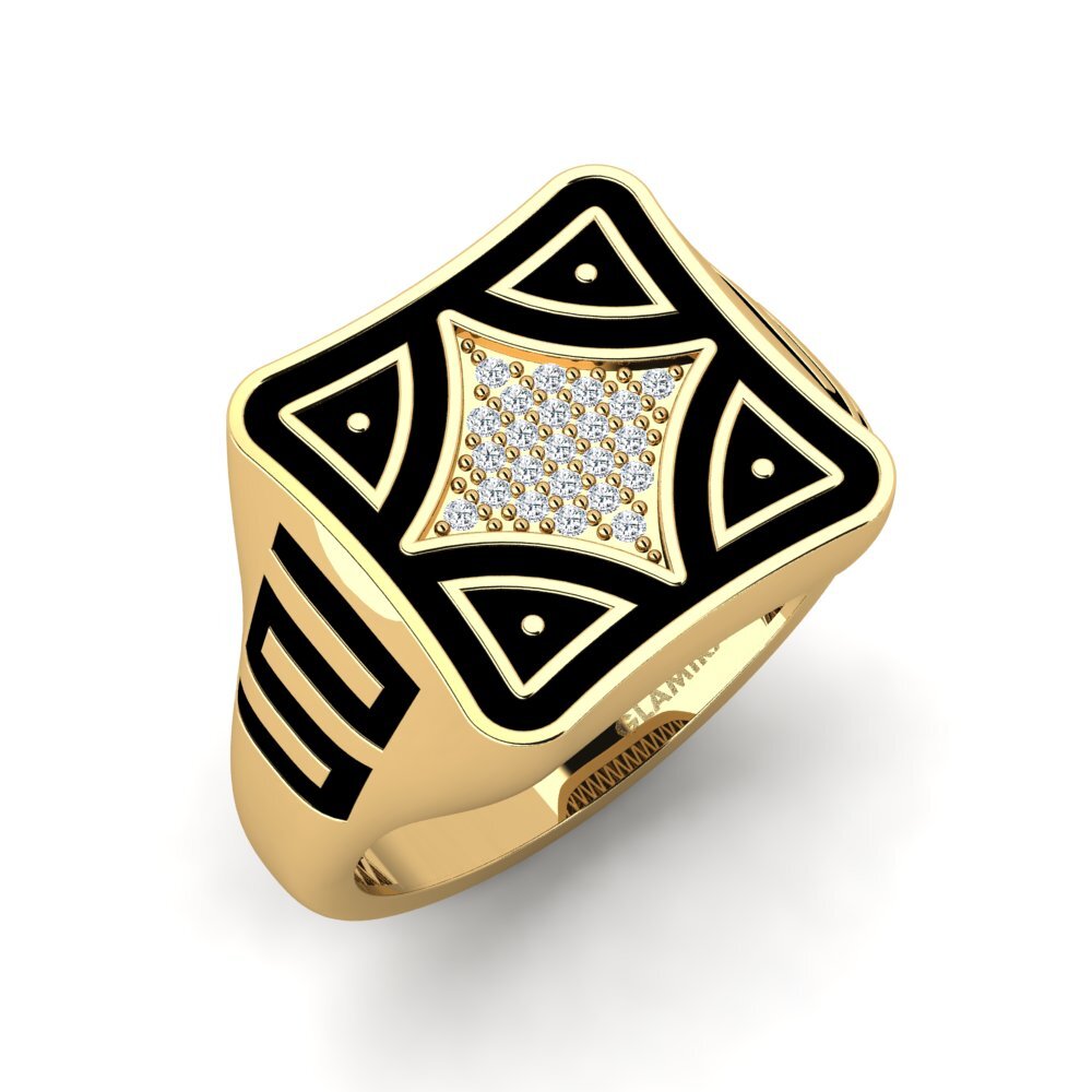 18ct Yellow Gold Men's Ring Griffin