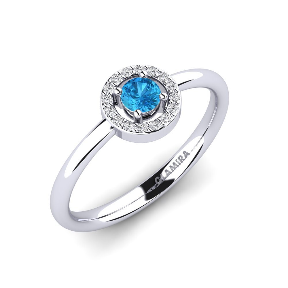 Blue Topaz Engagement Ring Grindle