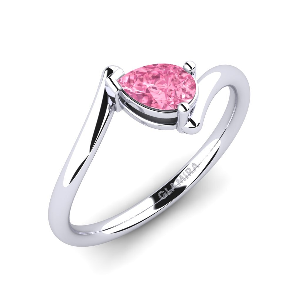 Pink Sapphire Engagement Ring Gris