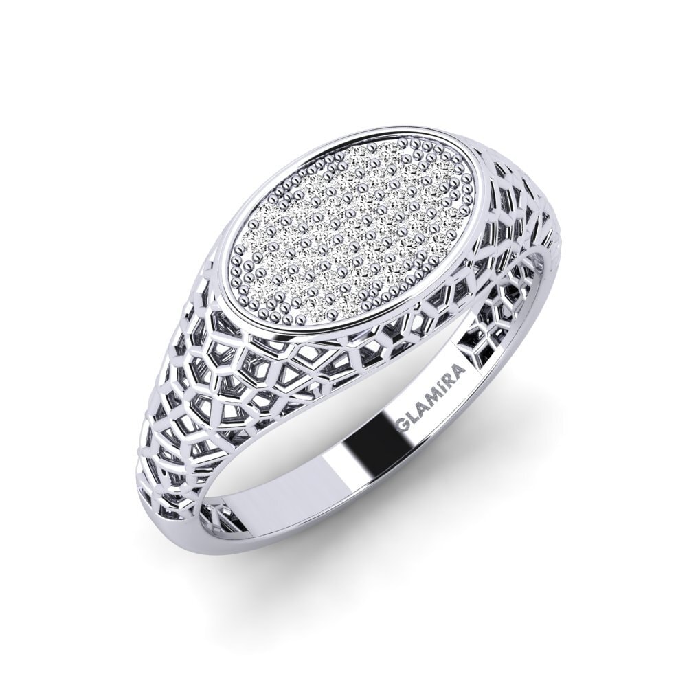 Moissanita Anillo de Hombre Growlithe