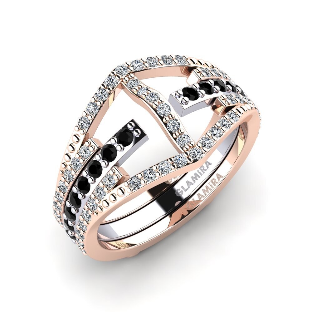 Black Sapphire Ring Grozants SET