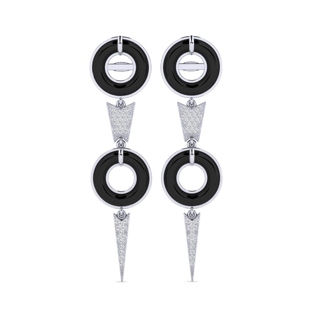 950 Palladium Diamond Women's Earring Gualtieri