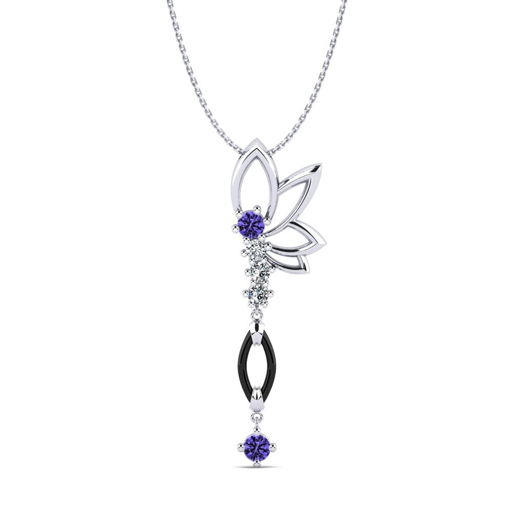 950 Platinum Tanzanite Women's Pendant Gudina