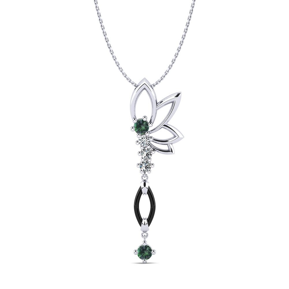 950 Platinum Mystic Topaz Women's Pendant Gudina
