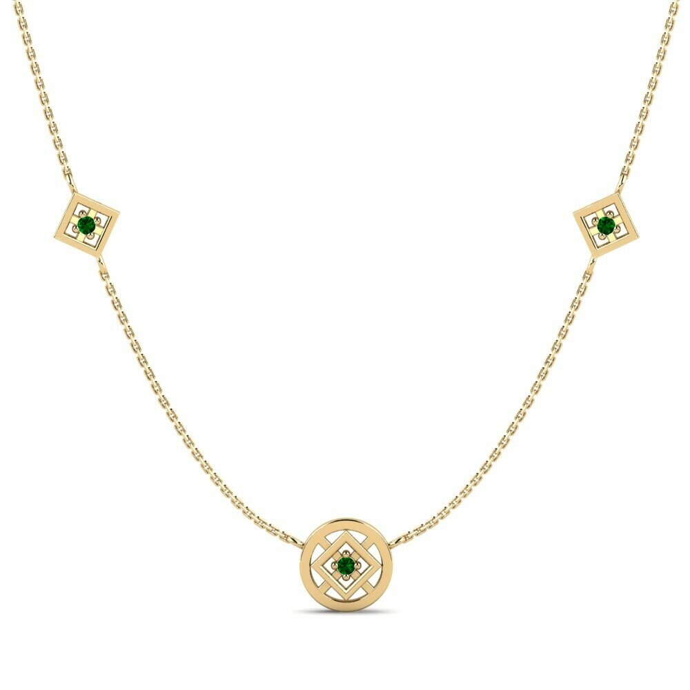 Groene Zirkoon Ketting Gudrun