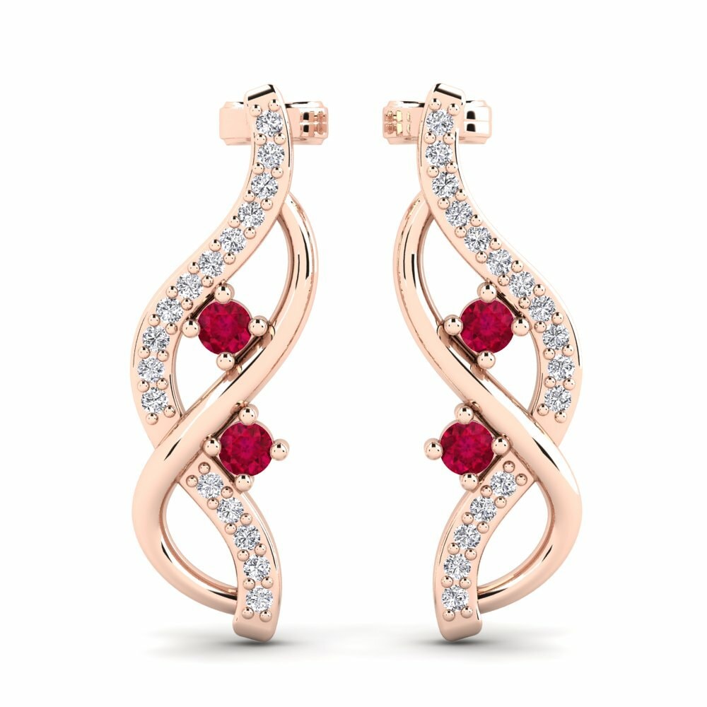 14ct Rose Gold Women's Earring Guglielmo