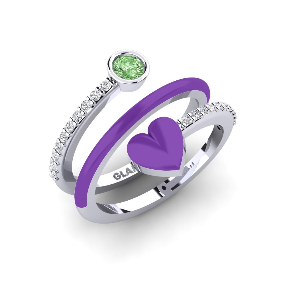 Diamante Verde Anillo Gula
