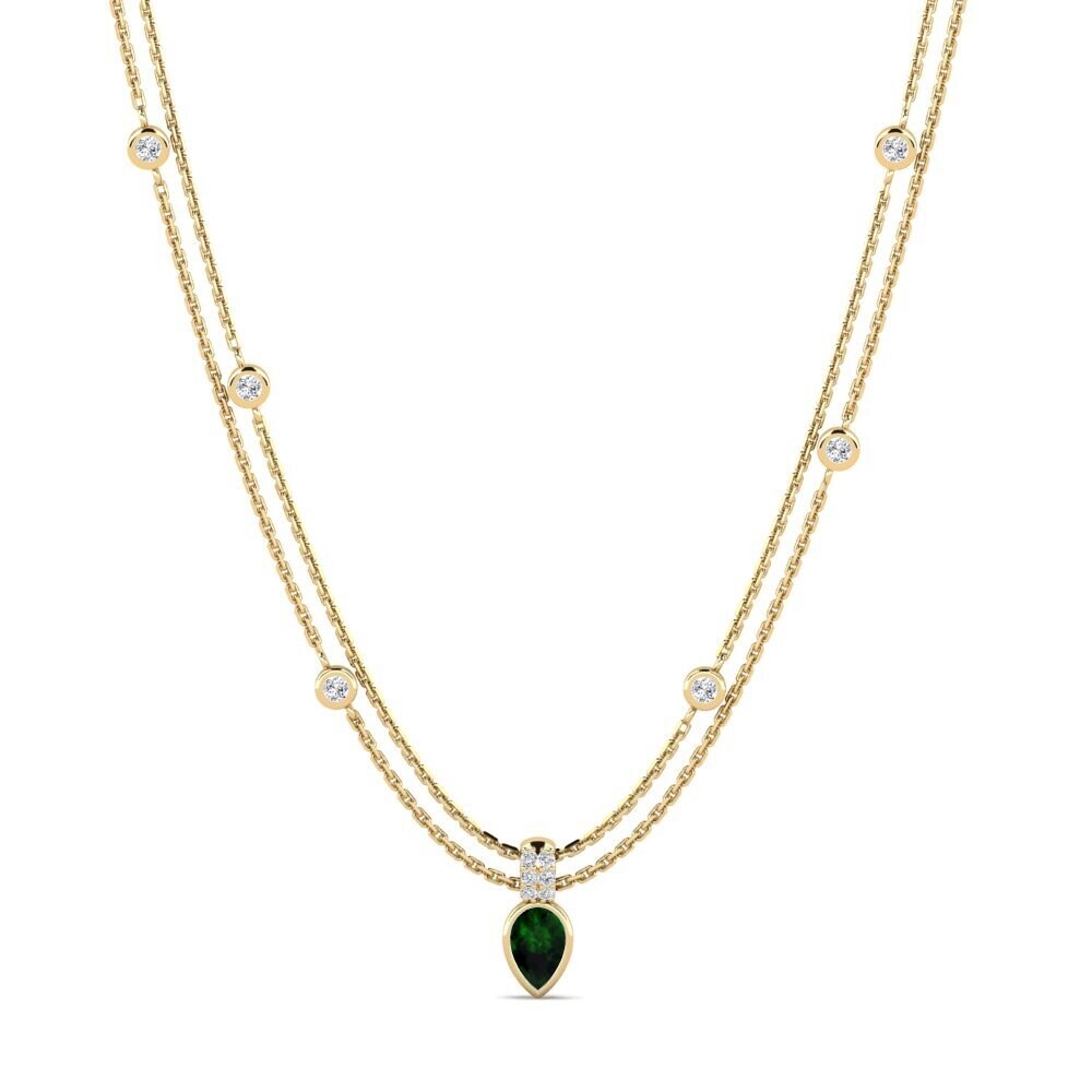 Green Tourmaline Women's Necklace Gullar