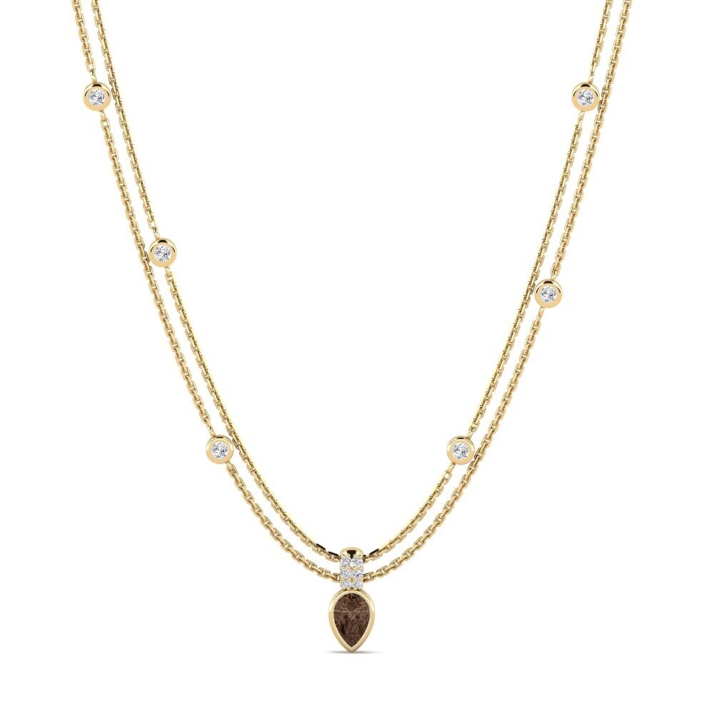 Smoky Quartz Women's Necklace Gullar