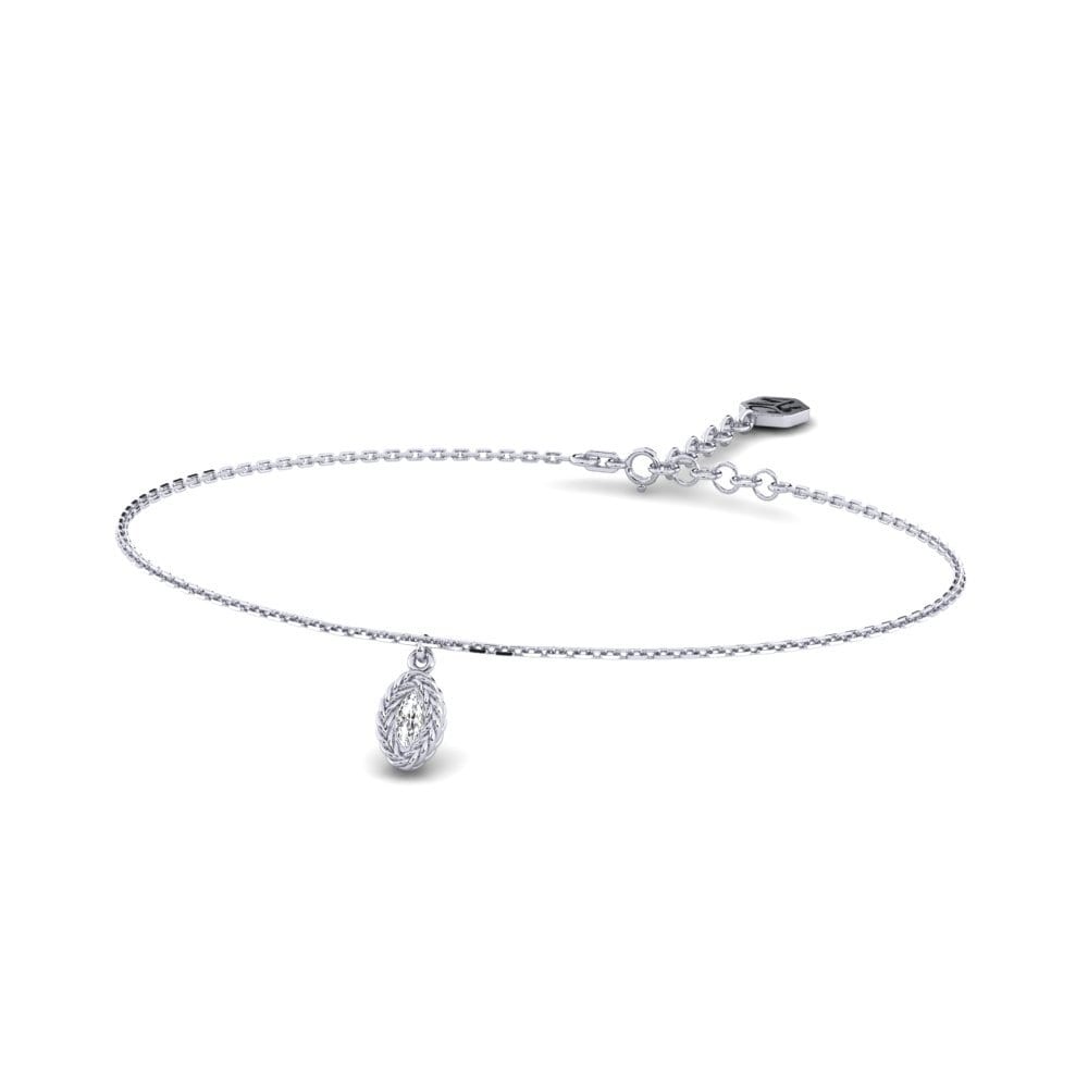 Platine 950 Diamant Bracelet pour femme Gunhilda