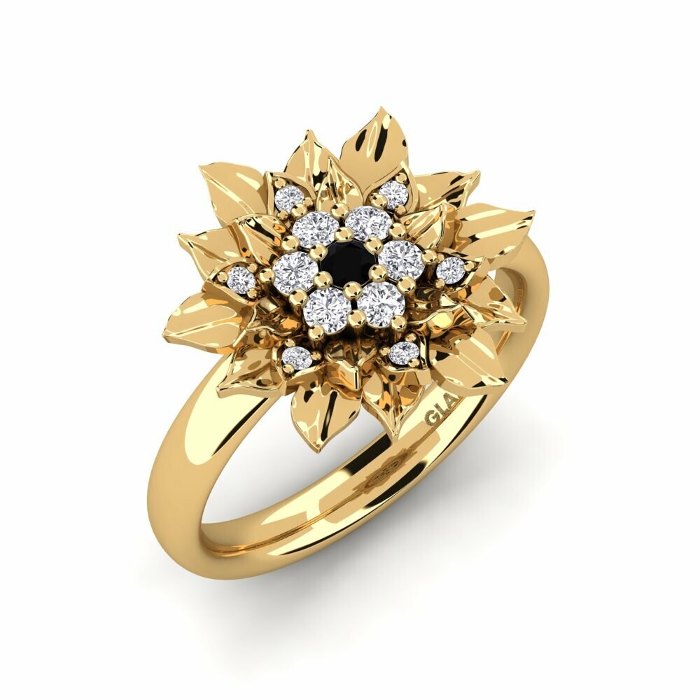 Zwarte Saffier Ringen Gunni