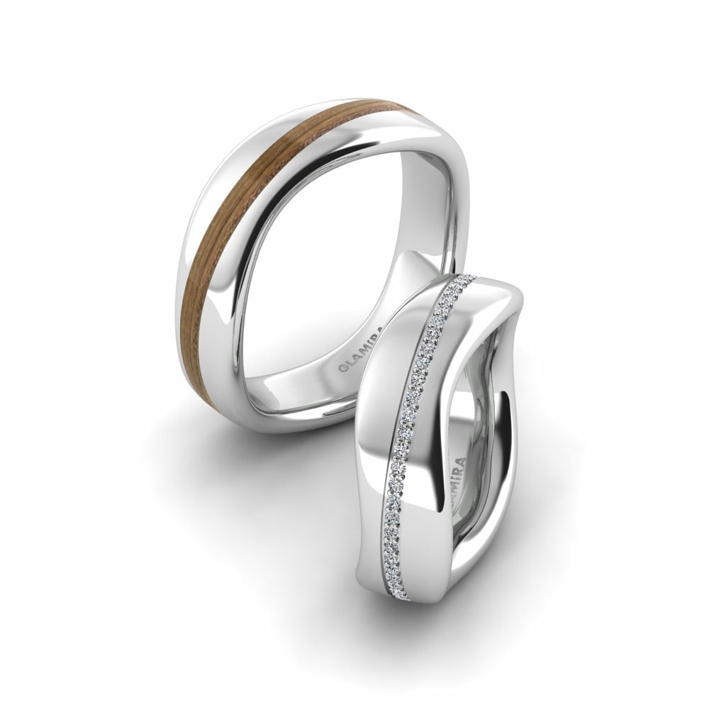 Wood & Carbon Wedding Ring Confident Cover 6 mm