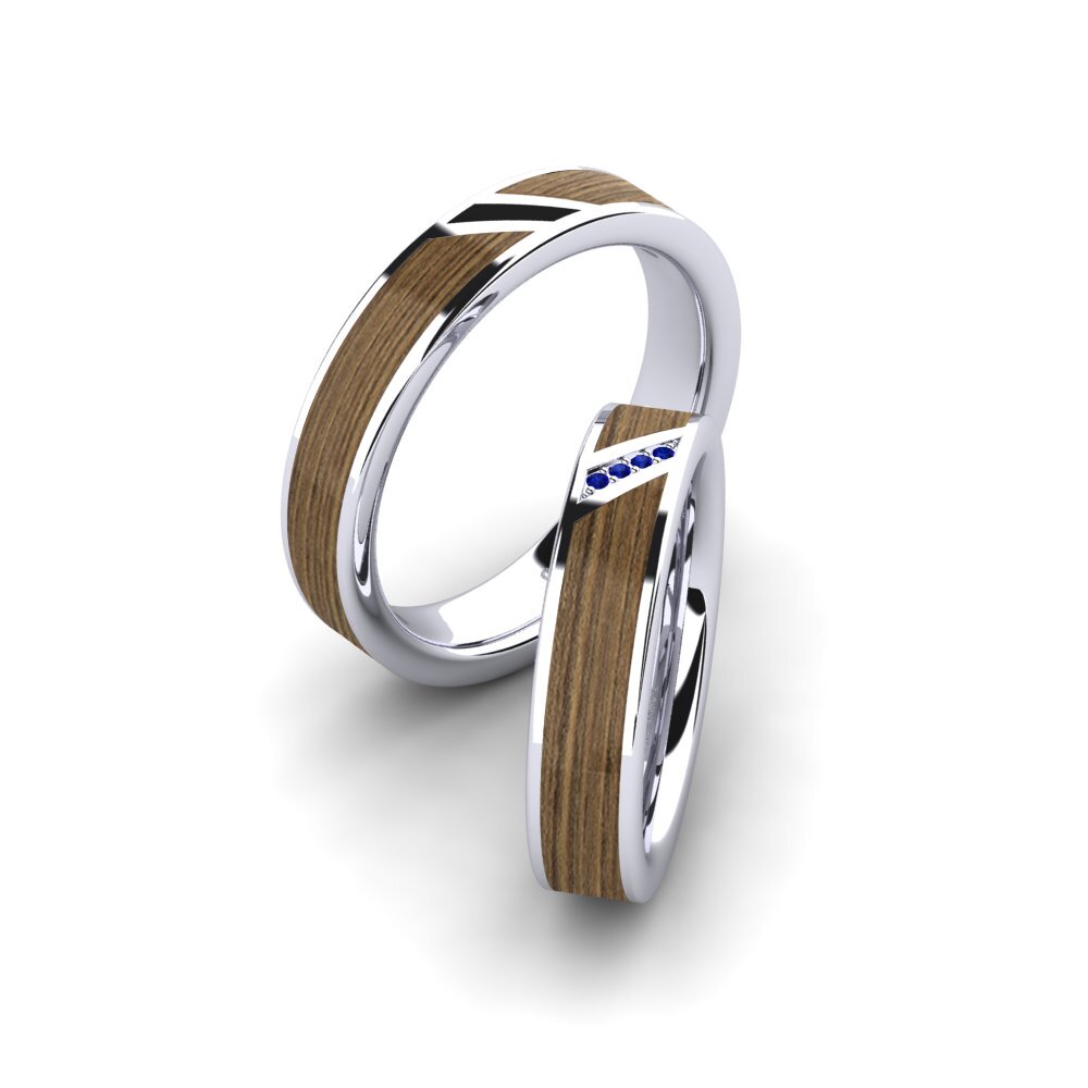 Sapphire Wedding Ring Confident Gift 5 mm