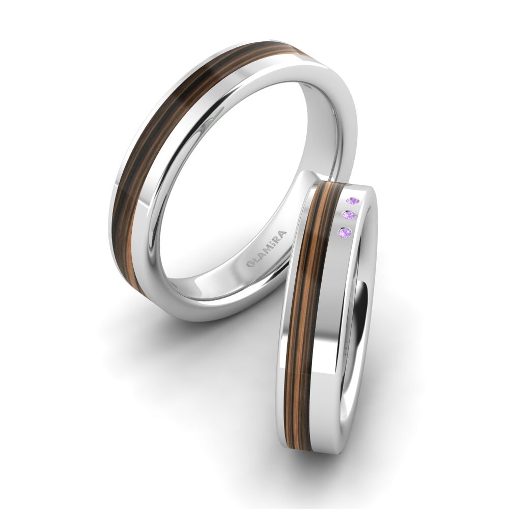 Amethyst Wedding Ring Confident Glow 5 mm