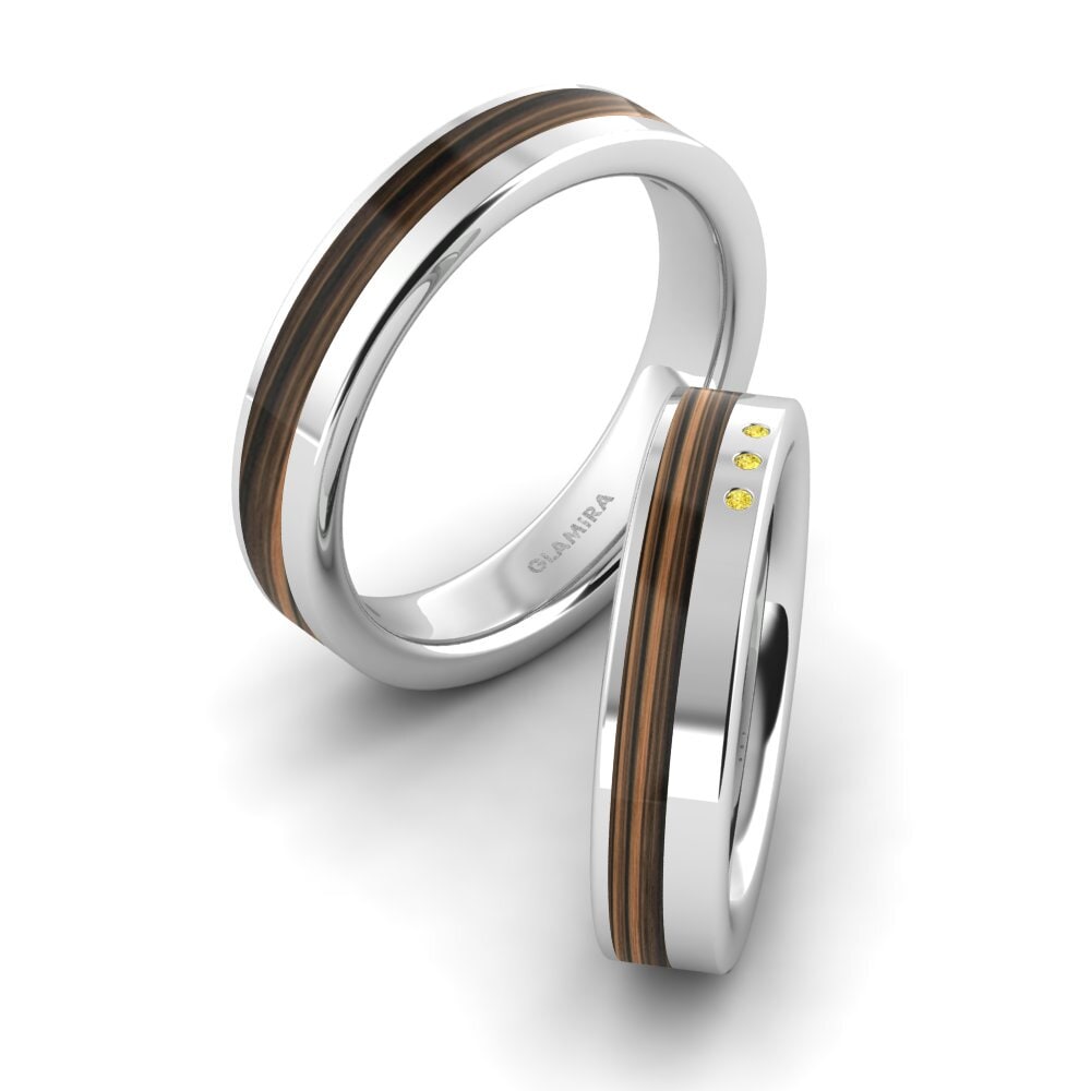 Yellow Sapphire Wedding Ring Confident Glow 5 mm