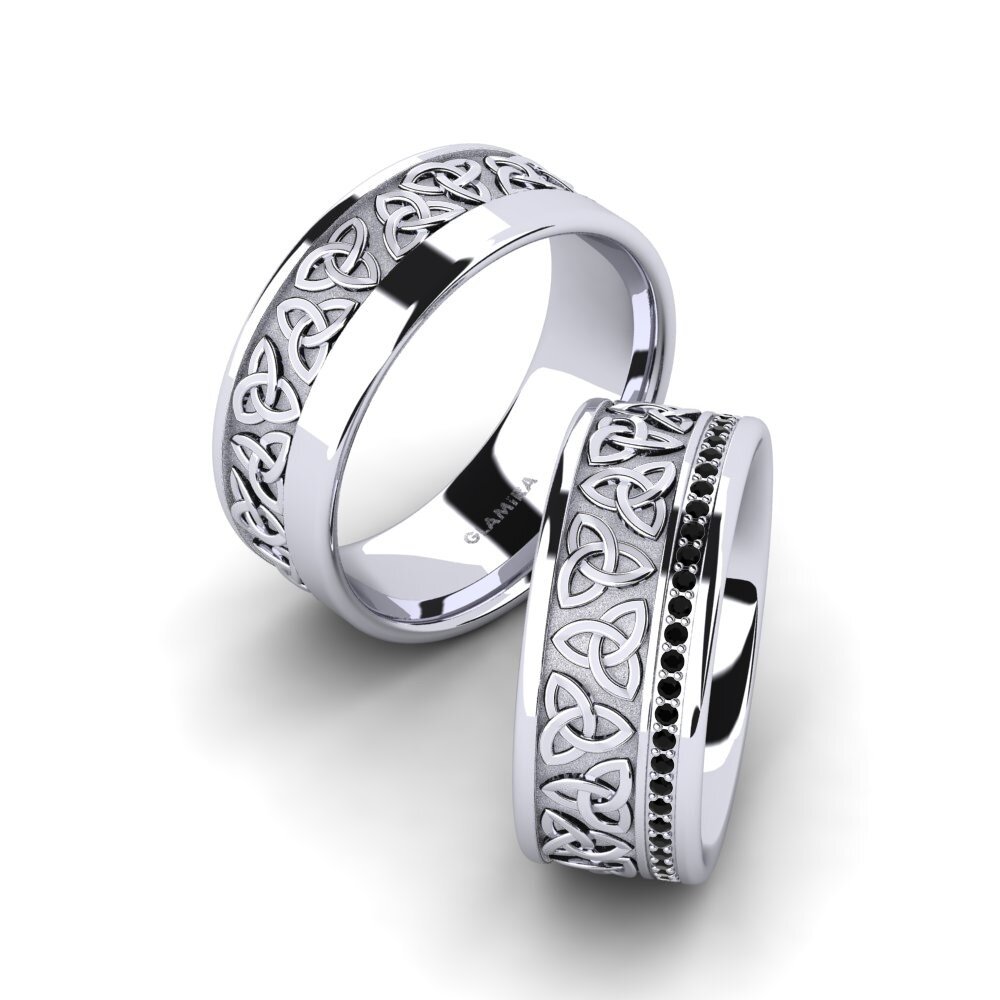 Anillos de boda Zafiro negro Celtic