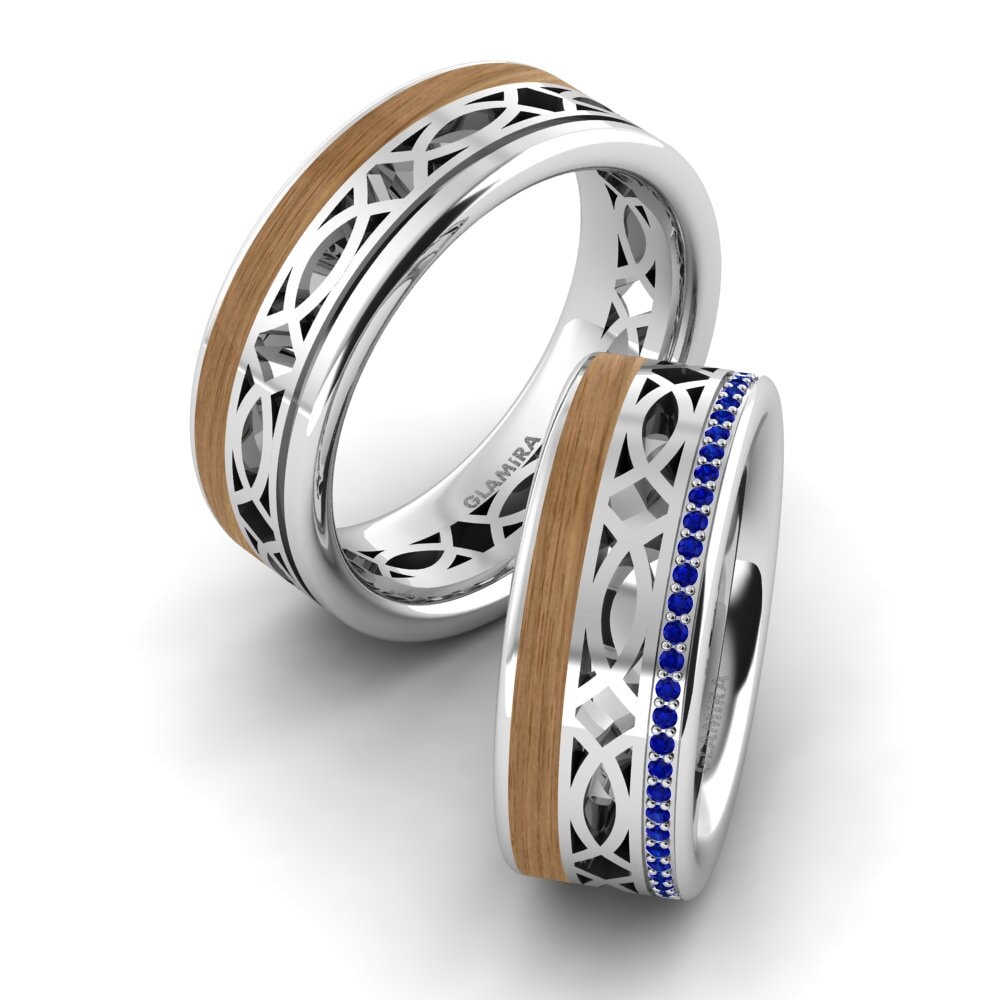 Sapphire Wedding Ring Confident Joy 8 mm