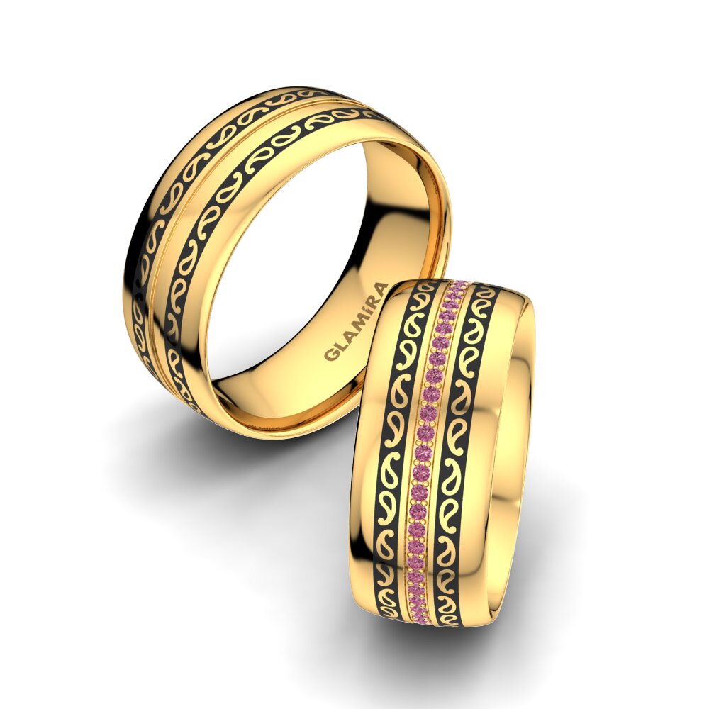 Bague En Or 8 Carats Avec Grenat – Style Grappe, Taille 56, Pour Femme
