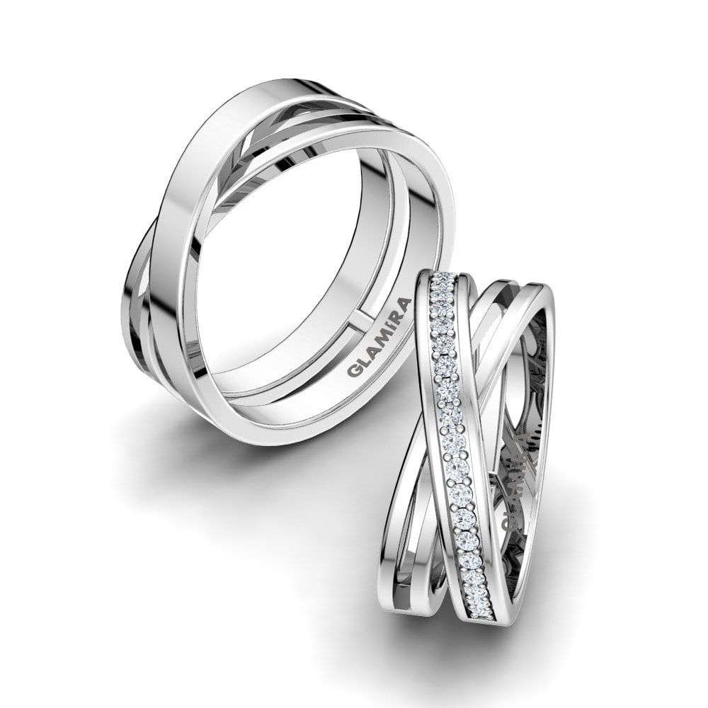 Twist Without Stone Wedding Rings