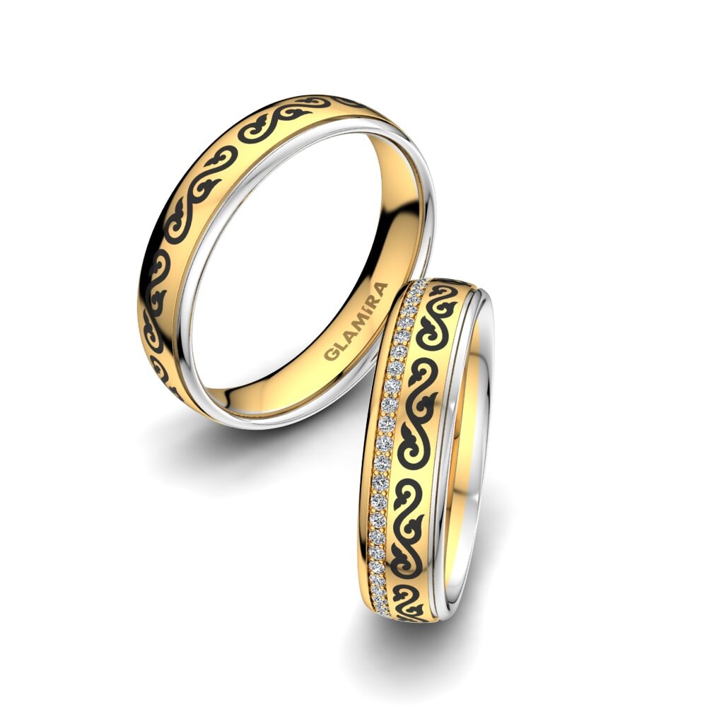 Zirkoon Trouwring Golden Infinity 5 mm