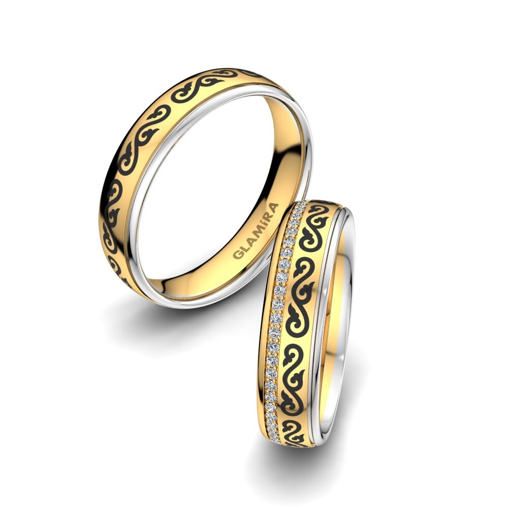 Wedding Ring Golden Infinity 5 mm