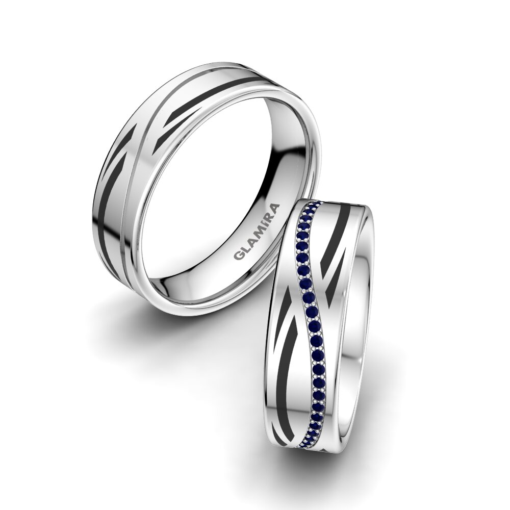 Sapphire Wedding Ring Infinite Choice 6 mm