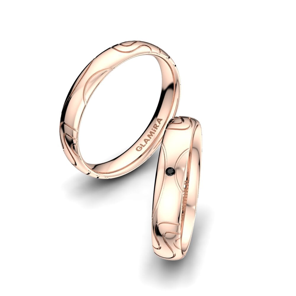 Black Onyx Wedding Ring Gorgeous Life 4 mm
