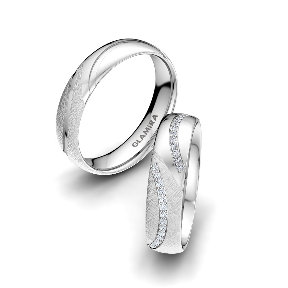 Diamond Wedding Ring Glamour Kiss 5 mm