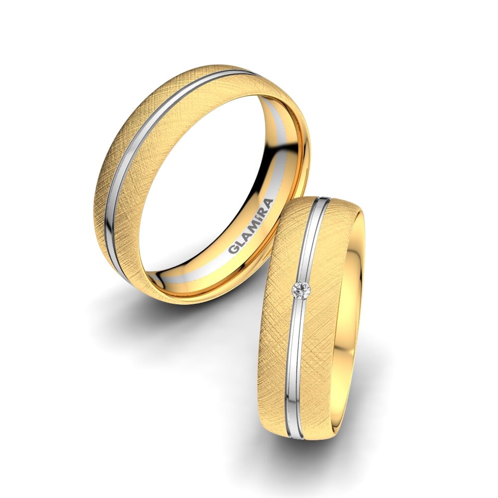 Diamant-saffier Trouwring Exotic Serenity 6 mm