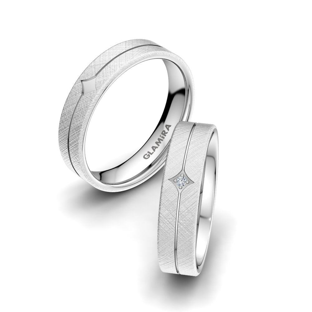 Anillos de boda Diamante Simple