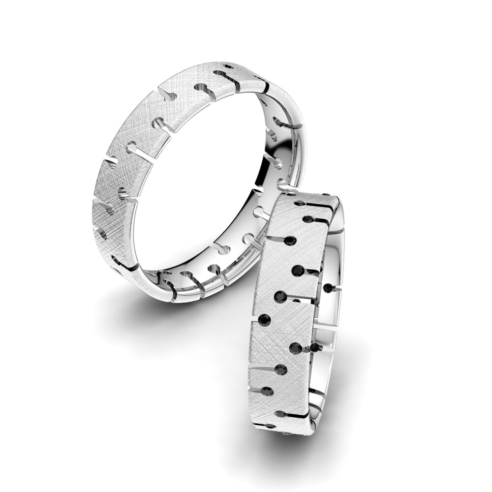 Anillos de boda Zafiro negro Fancy