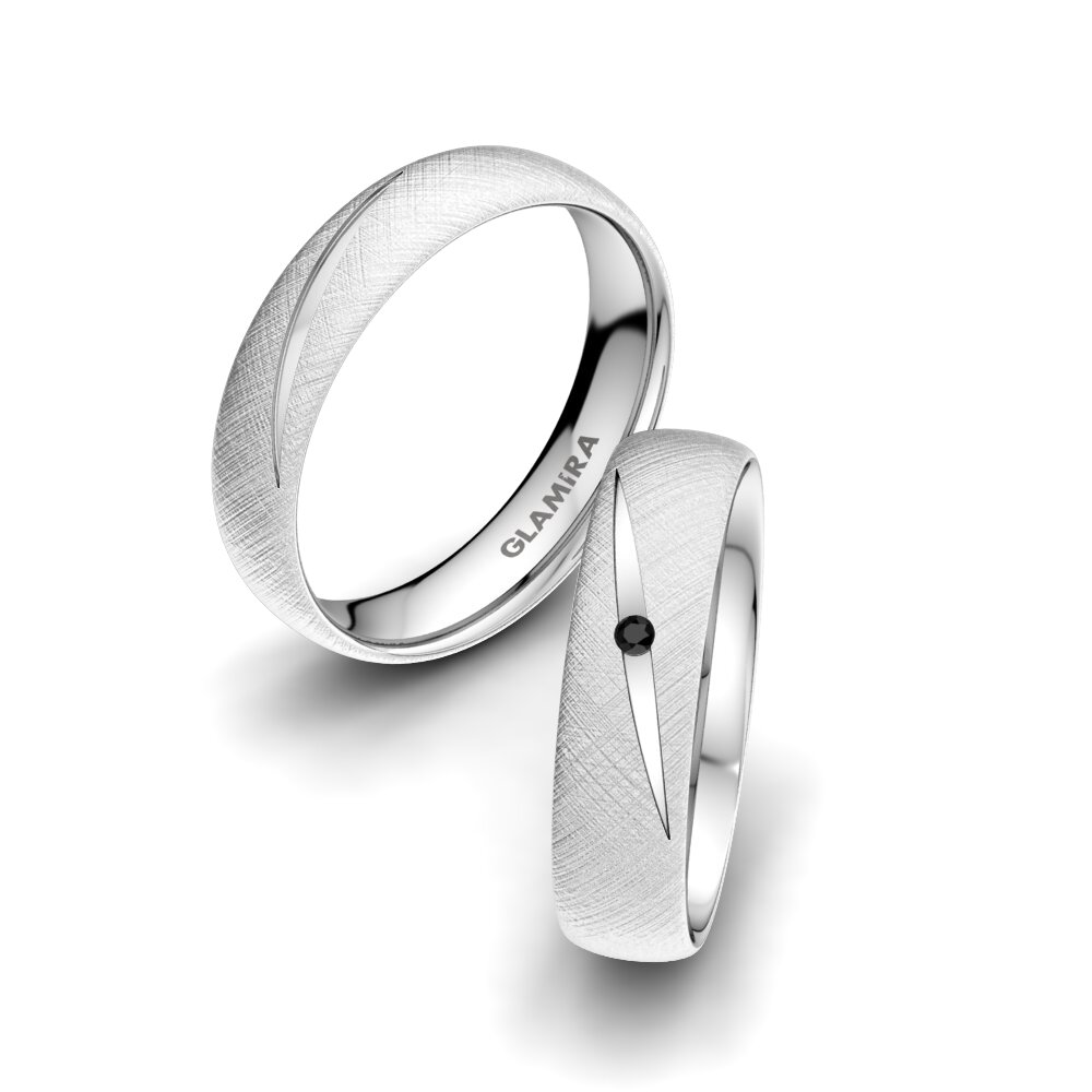Black Onyx Wedding Ring Charismatic Beauty 5 mm