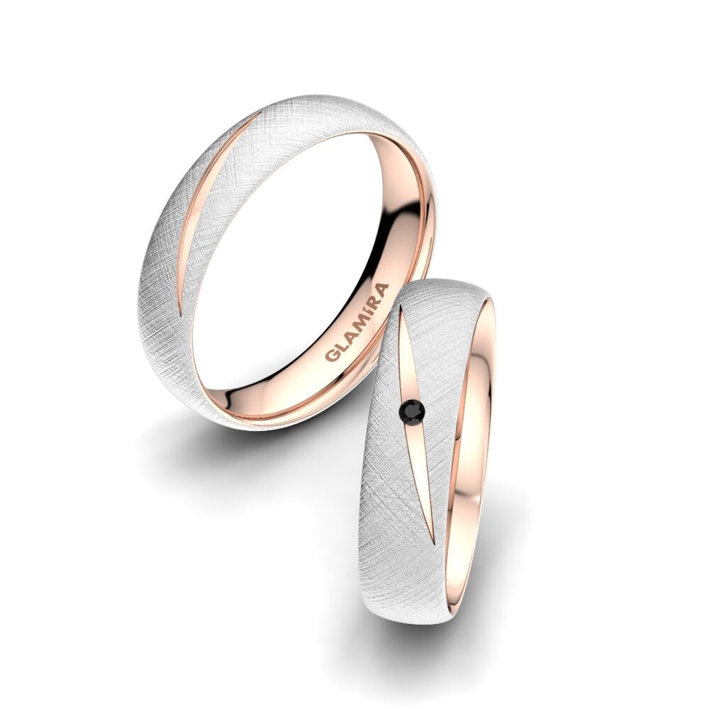Diamante Negro Anillo de boda Charismatic Beauty 5 mm