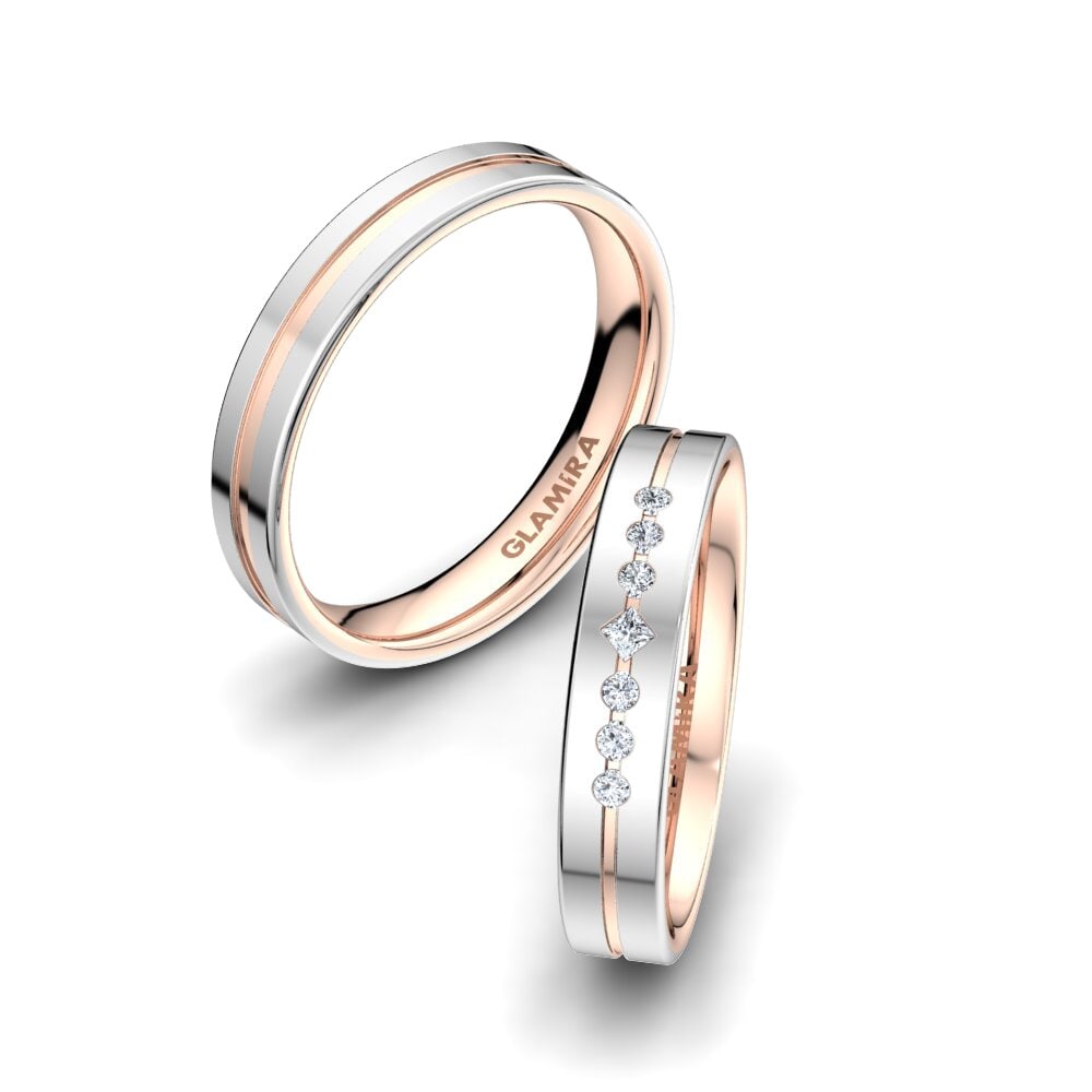 Diamante cultivado en laboratorio Anillo de boda Authentic Line 4 mm